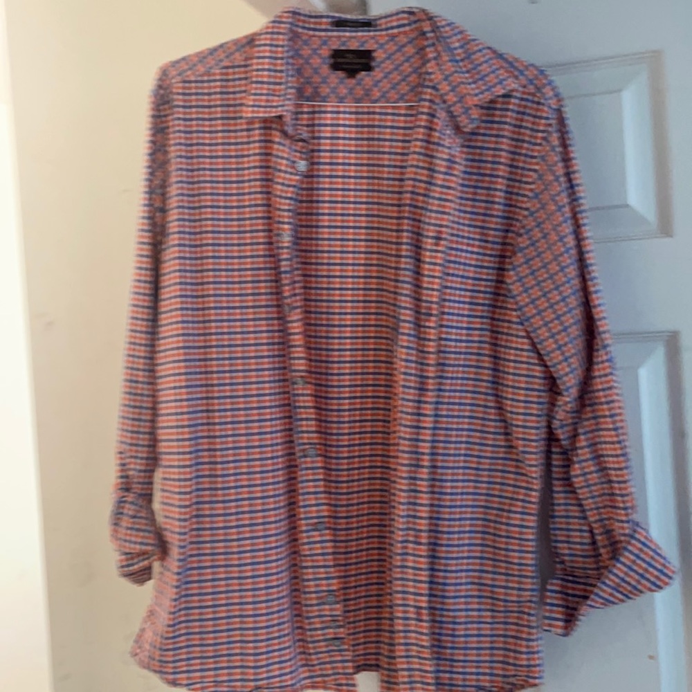 Plaid long sleeve button down